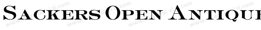 Sackers Open Antique字体转换